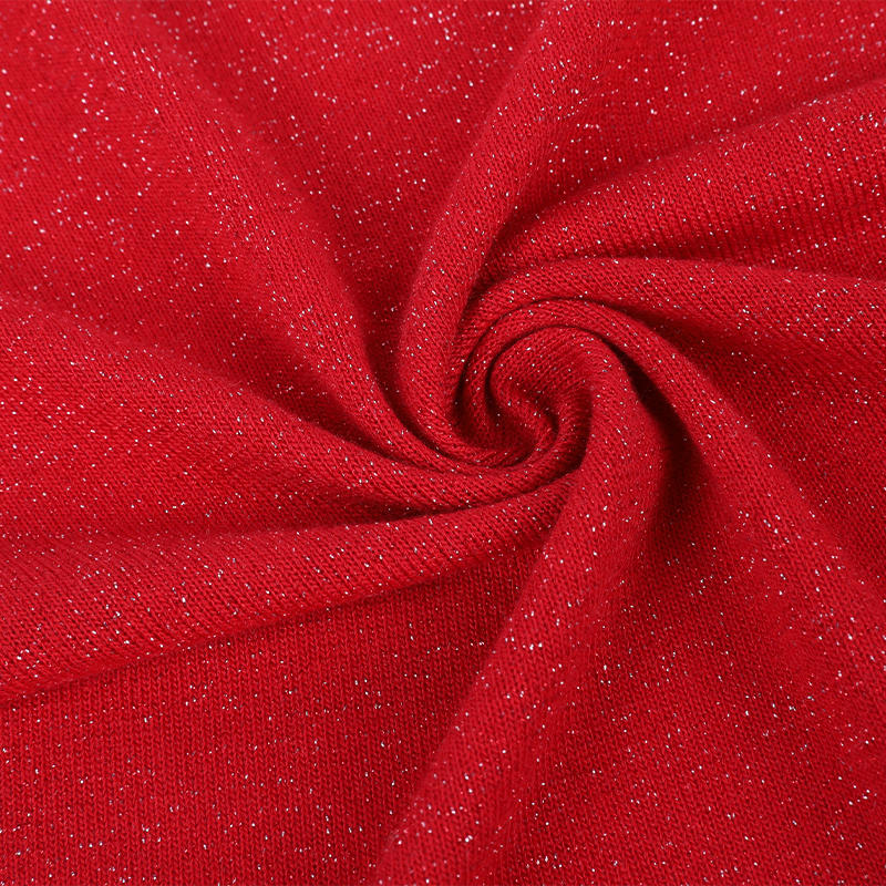 Polyester Lurex Jersey Fabric