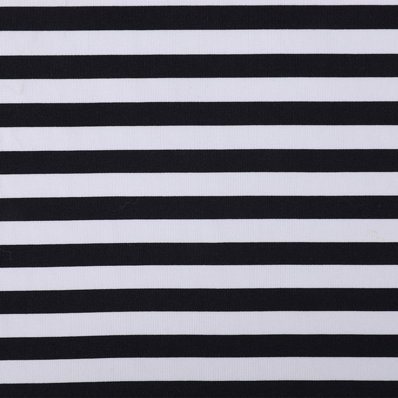 Polyester Span Cationic Stripe Jersey Fabric