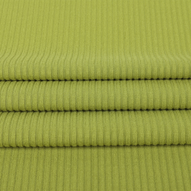 Modal Polyester Span 6*2 Rib Fleece Novelty Fabric