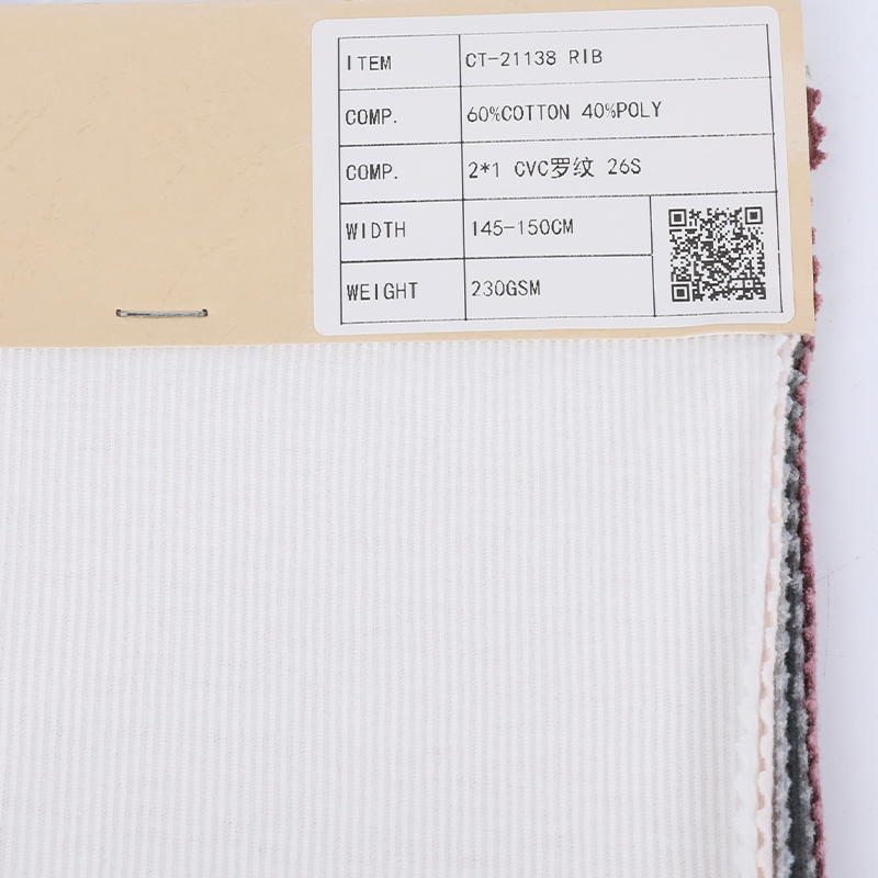CVC 2*1 Rib Fabric