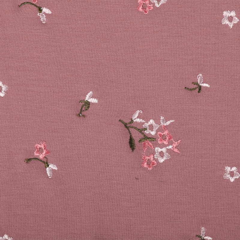 Polyester Rayon Span Terry Embroidery Fabric