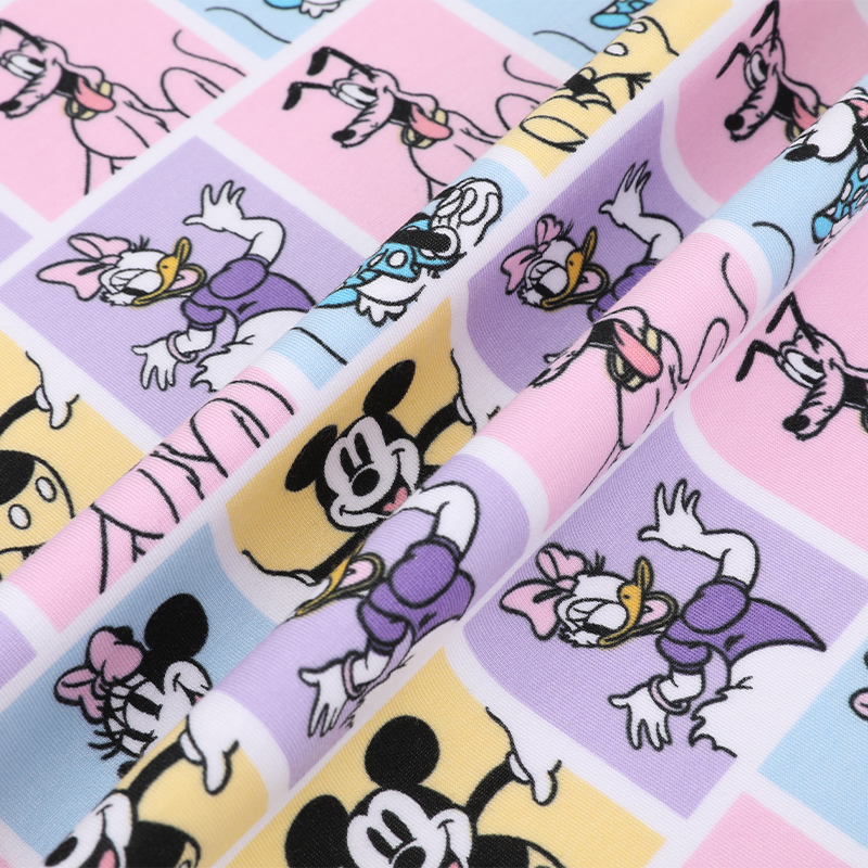 Modal Polyester Spandex Scuba Print Fabric