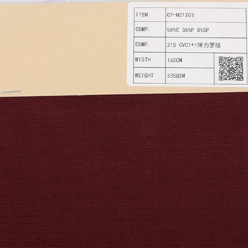 Cvc Span 1*1 Rib Fabric