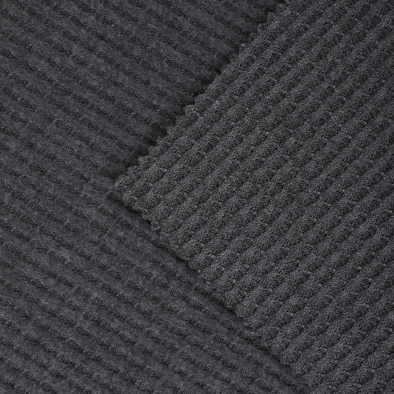 Polyester Rayon Span Waffle Fleece Fabric
