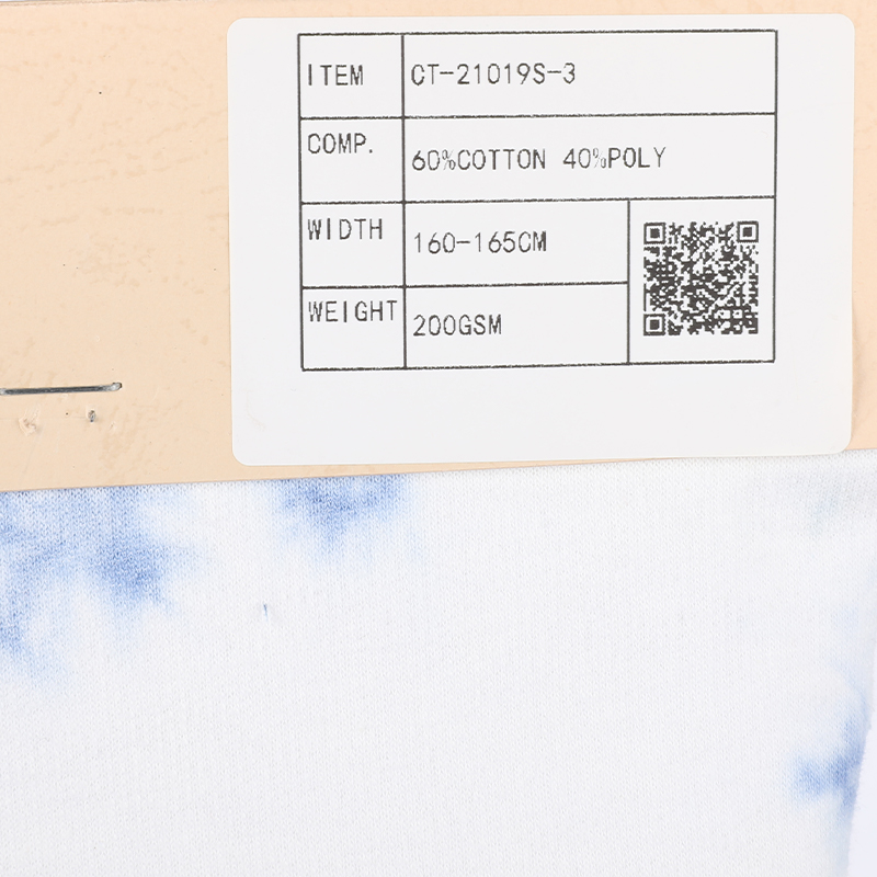 Cvc Terry Tie Dye Fabric