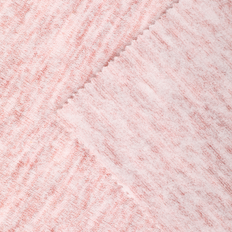 Rayon Polyester Span Hacci Space Dye Fleece Fabric
