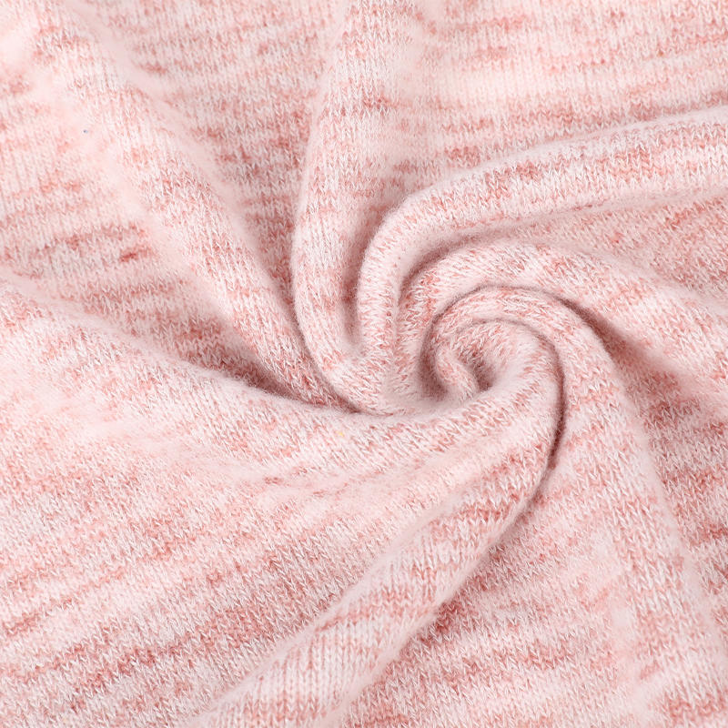 Rayon Polyester Span Hacci Space Dye Fleece Novelty Fabric