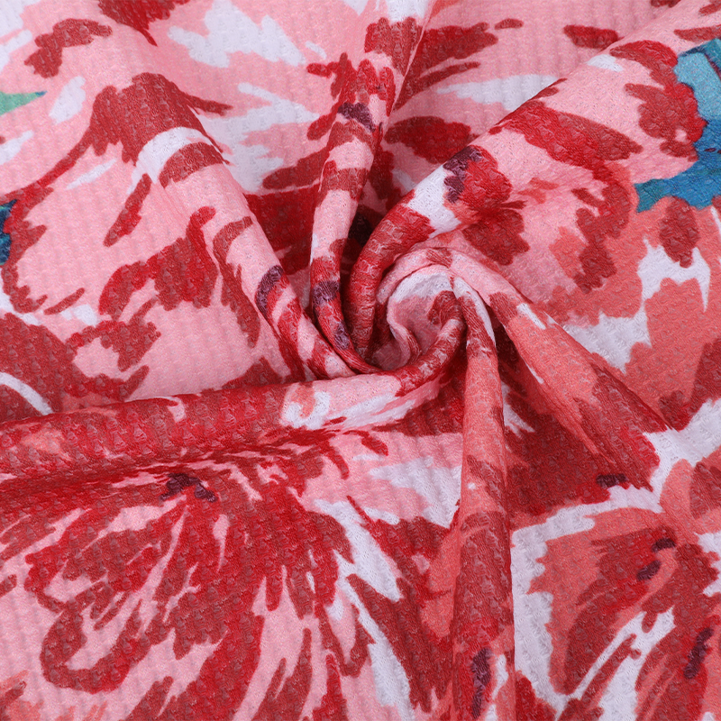 Polyester Span Waffle Fabric