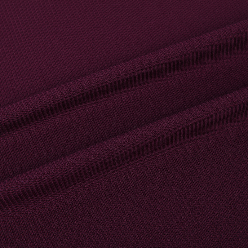 Modal Polyester Span 2*2 Rib Fabric