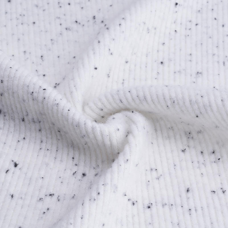 Polyester Rayon Spandex Brushed Rib Fabric