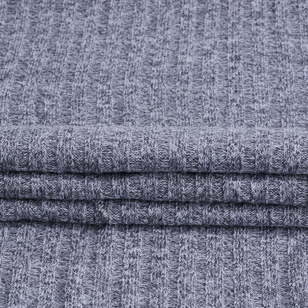 Polyester Rayon Knit Rib Fabric