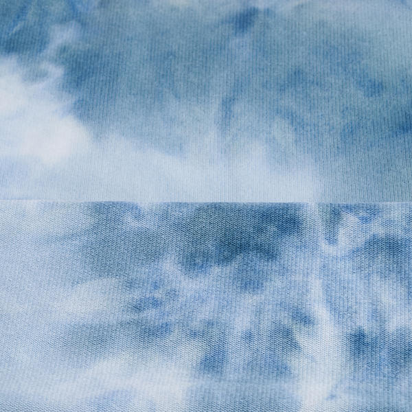 Polyester Spandex Hacci Tie Dyed Fabric