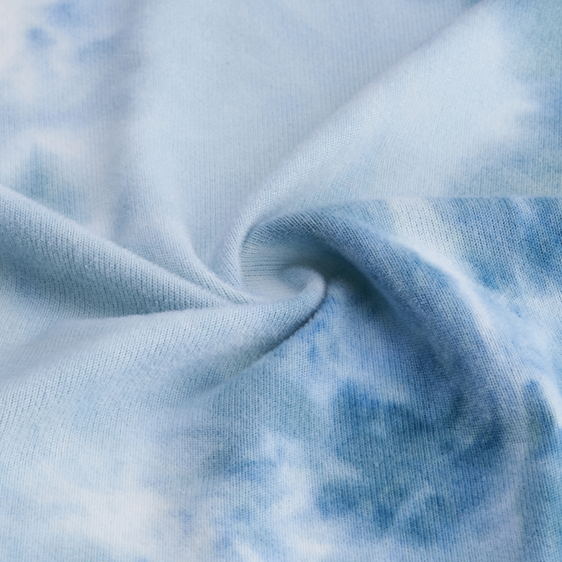Polyester Spandex Hacci Tie Dyed Fabric