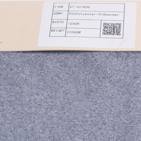 Polyester Spandex Brushed Jersey Recycle Fabric