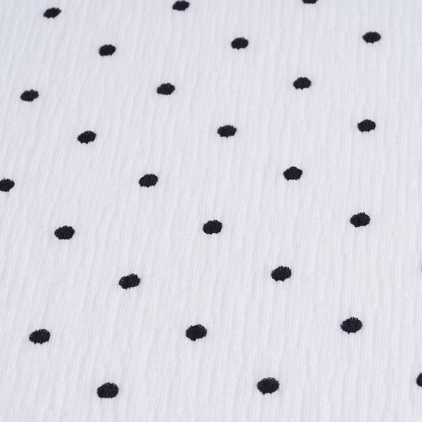 Polyester Spandex Rib Print Recycle Fabric