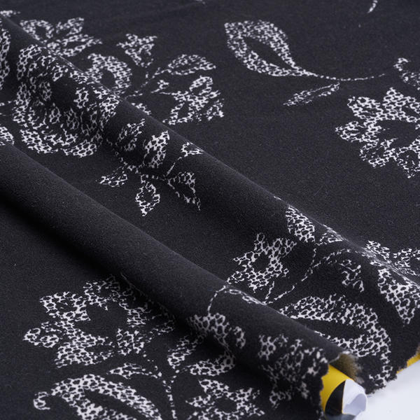 Polyester Spandex Two Side Brush Print Recycle Fabric