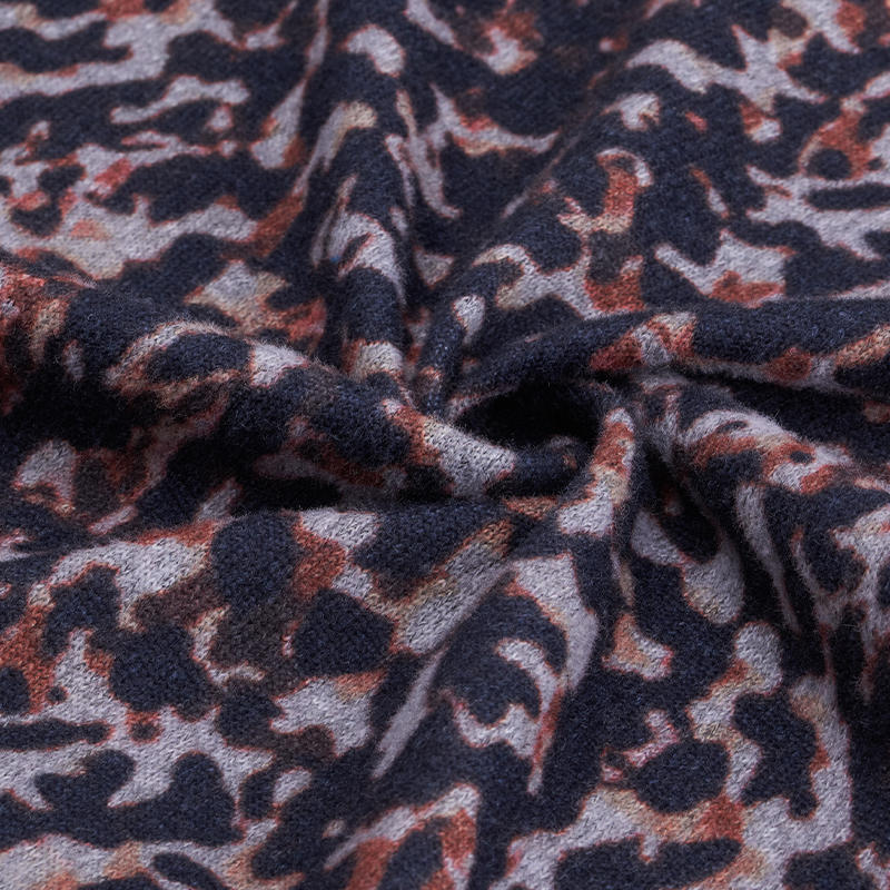  Hacci Knit Print Recycle Polyester Fabric