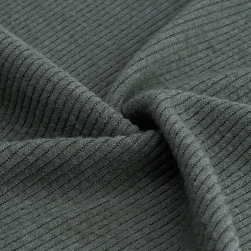 Knit Spandex Brush Rib Fabric