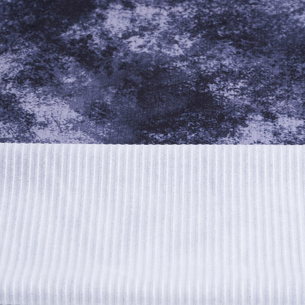 Polyester Span Rib Digital Print Fabric