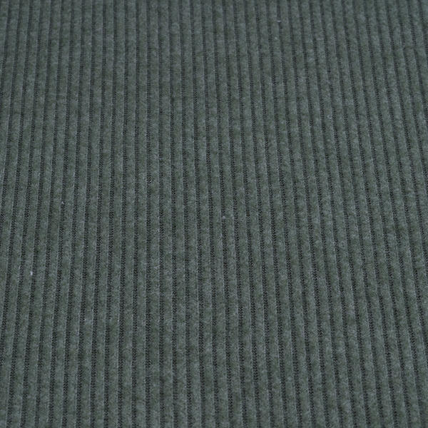 Polyester Rayon Spandex Two Side Brush 2*2 Rib Fabric