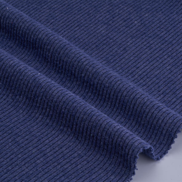 Polyester Rayon Spandex Two Side Brush 2*2 Rib Fabric