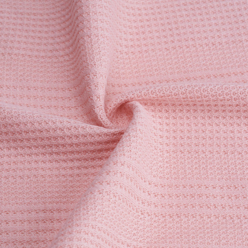Polyester Cotton Spandex Waffle Fabric