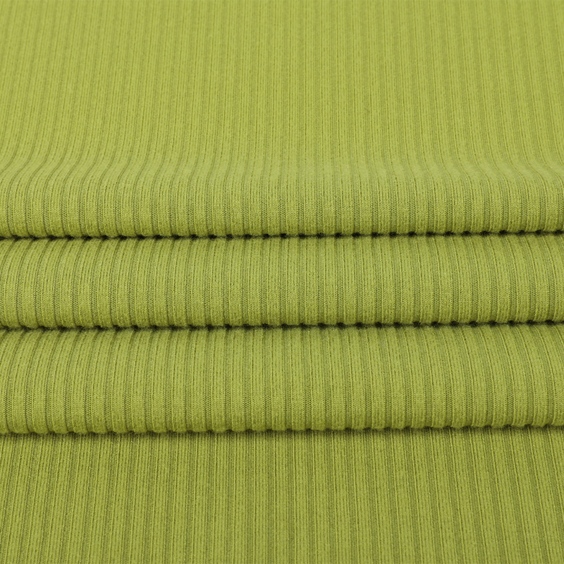 Modal Polyester Span 6*2 Rib Fleece Novelty Fabric